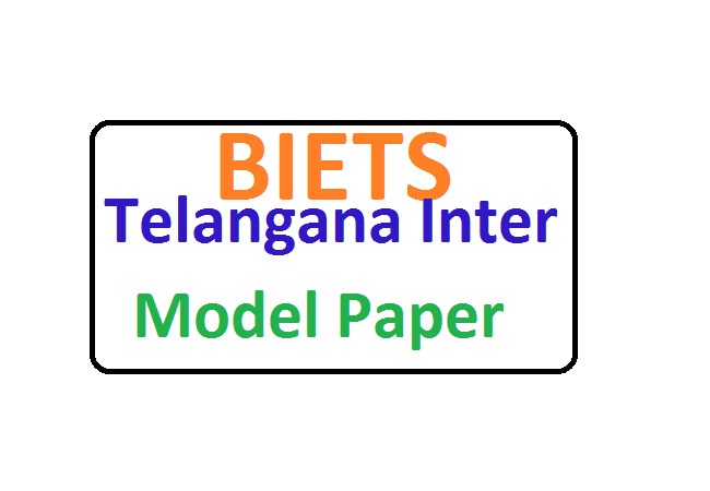  TS Intermediate Sample Paper 2020