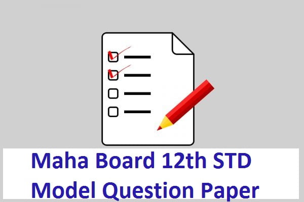 Maha Board 12th STD Model Question Paper 2020