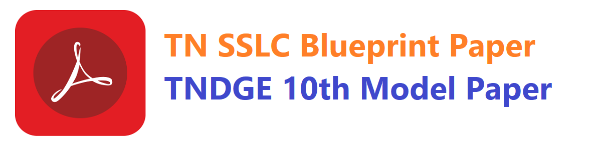 TN SSLC Model Paper 2020 Tamil Nadu 10th Sample Question Paper 2020