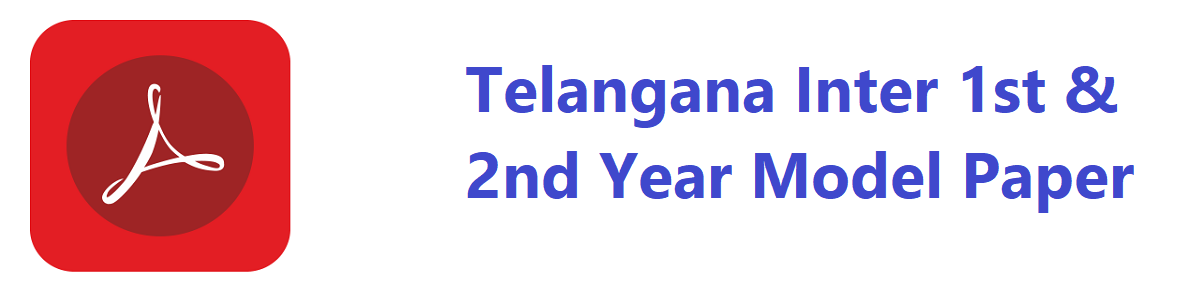 Telangana Inter 1st/2nd Year Guess Question Paper