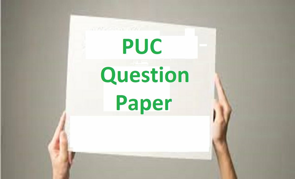 PUC Question Paper 2021 2nd PUC Model Paper 2021 Second PUC Sample Paper 2021